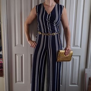EUC Lauren Ralph Lauren Striped Jumpsuit